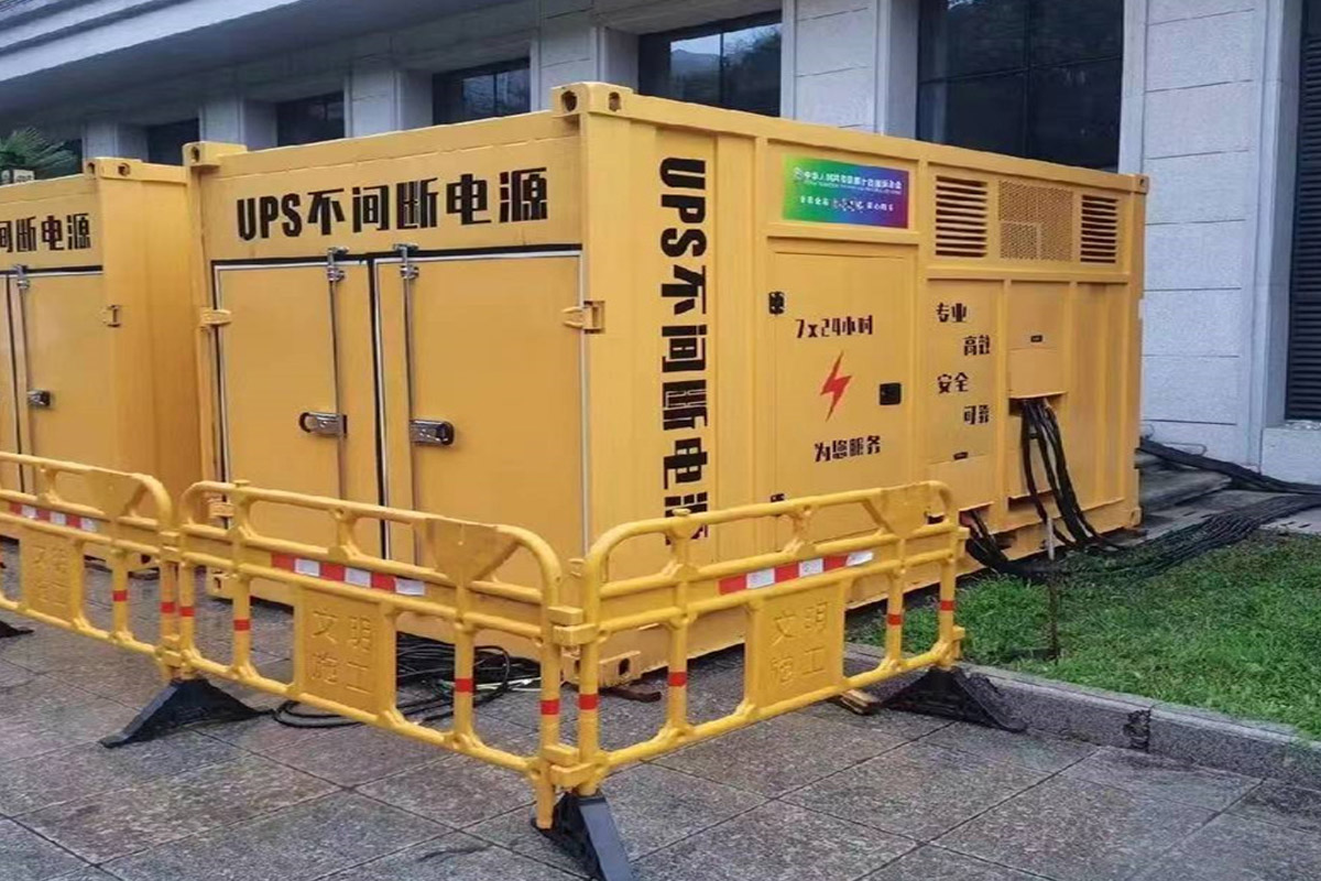 四川发电机租赁施工现场
