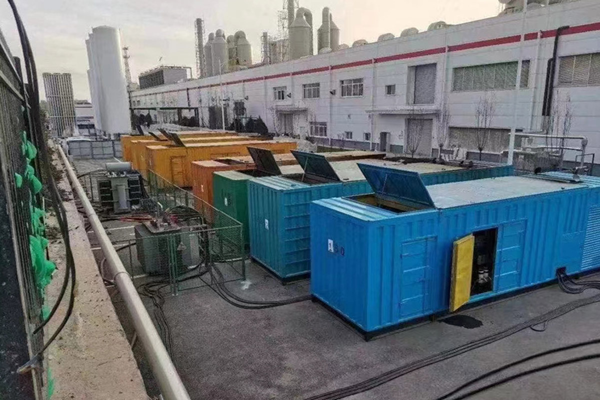 四川发电机租赁施工现场